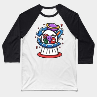 Alien Monster Doodle Baseball T-Shirt